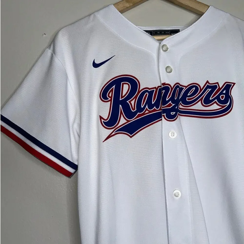 Nike Texas Rangers Women’s Jersey XL White Odor #12 MLB Baseball Fan Shirt